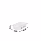 (6 pièces) CAMBRO | SafeTrak - Récipients en polypropylène GN 1/4 - laiteux - Hauteur : 65mm