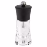(6 peças) PEUGEOT | OLÉRON - Moinho de sal - Madeira/Acrílico - Chocolate - Altura: 140mm