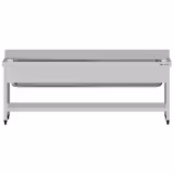 Plonge à marmites en inox ECO - 2000x700mm - avec étagère basse & 1 bac