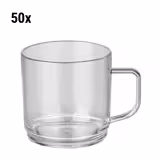 (50 pièces) Tasse en Polycarbonate - Transparente - 200 ml - Incassable