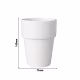 (12 db) Budgetline - Bögre Mammoet - 190 ml - fehér - sorolható