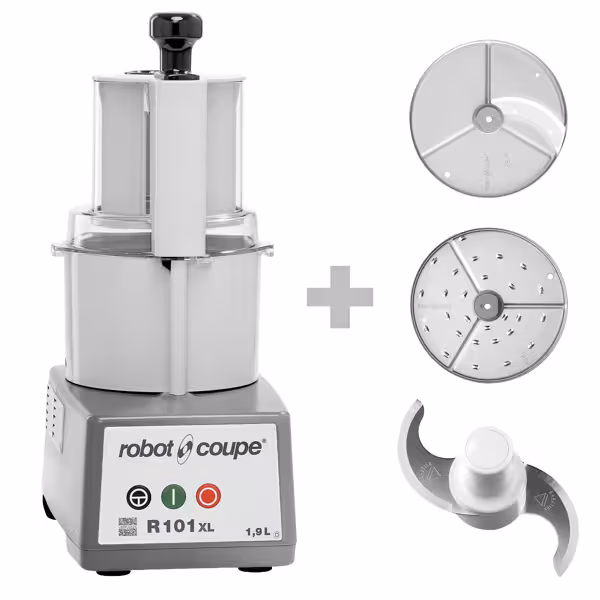 ROBOT COUPE | R 101 XL - Allzweck-Küchenmaschine / Gemüseschneider / Cutter - 1,9 Liter - 450 Watt - 1500 U/min