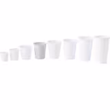 (1000 Stück) Pappbecher - 200ml - Ø 80mm - Weiß