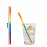 (50 adet) Cam Pipet - 200mm - ø 8mm - düz - Regenbogen - dahil 1 Naylon Temizlik Fırçası