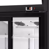 Vitrine réfrigérée à boissons - 880 litres - avec 2 portes coulissantes en verre et écran publicitaire