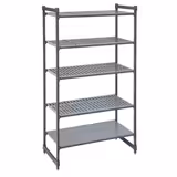 CAMBRO | Camshelving® - Basics Plus - رف أساسي - 1070 مم - مزوّد بـ 4 أرفف شبكية ورف واحد مغلق 