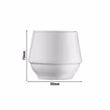 (12 stuks) Eierdopje - Mix & Match - porselein - Ø50mm - wit