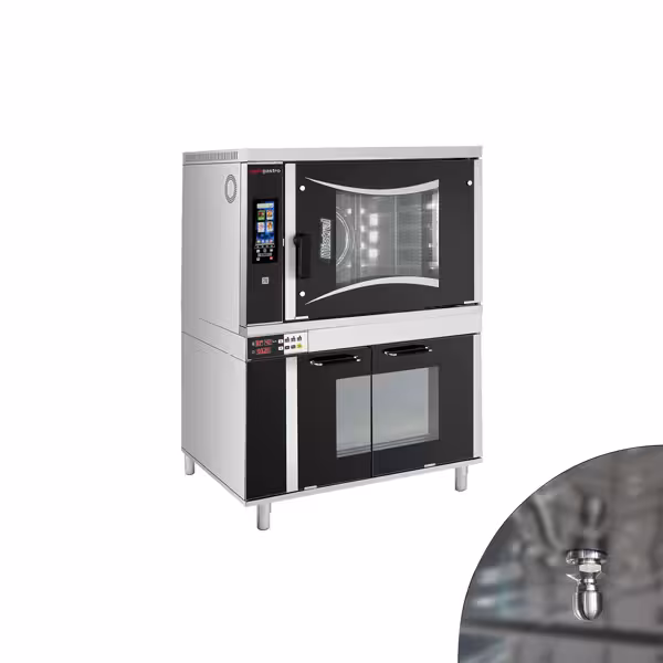 Forno eléctrico de ar quente - de Toque - 6x EN 60 x 40 cm - incl. armário de fermentação