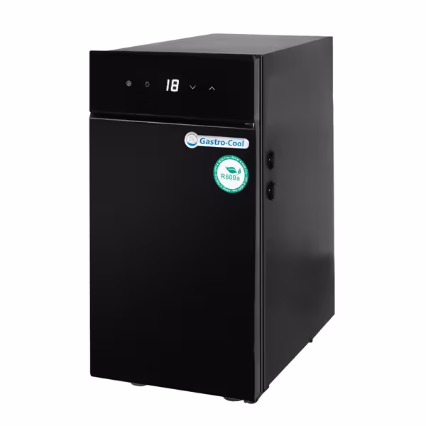 GASTRO-COOL | مُبرد الحليب - تحكم رقمي - مع منفذ لخرطوم الحليب - أسود - 220 mm - 9 L