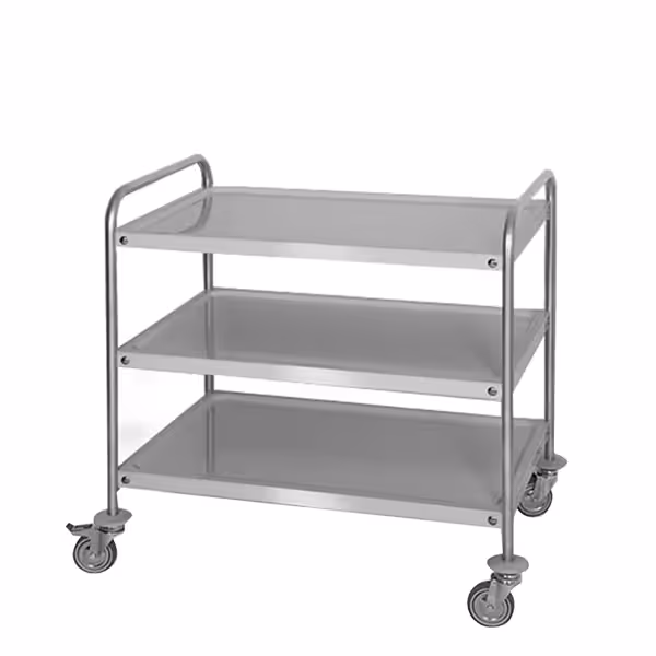 Serveerwagen - 800x500mm - met 3 bladen
