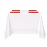 (10 pcs) Vienna Damask Placemats - 30x45cm - Fire Red