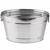 Pojemnik na lód i napoje - TIN - Metal - 11L - Wysokość: 210mm - z plastikową wkładką