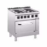 Elektrisch fornuis - 15,2kW - 4 ronde platen - incl. Gasoven statisch - 6,0kW