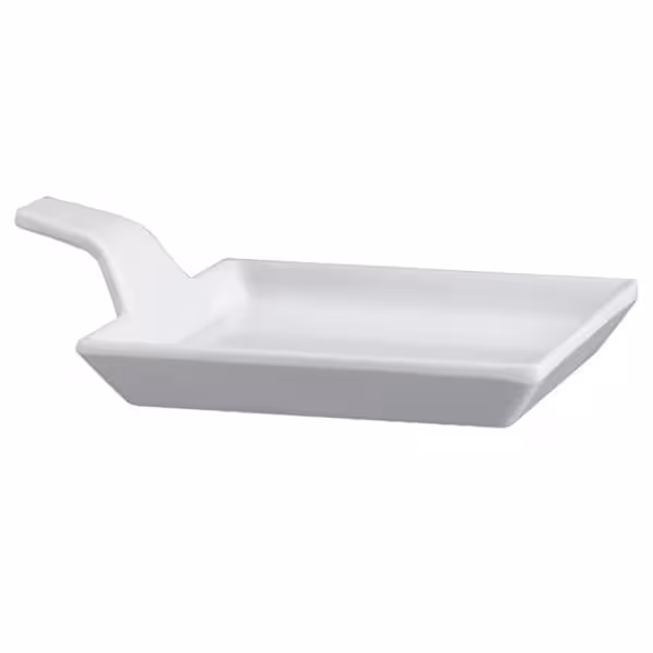 (24 st) FLYING BUFFET - Uppläggningsfat - rektangulärt - melamin - 120x95 mm - vit - med bärhandtag