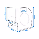 Centrifugaalventilator 7000m³/uur - voor Wandafzuigkap; Airboxen