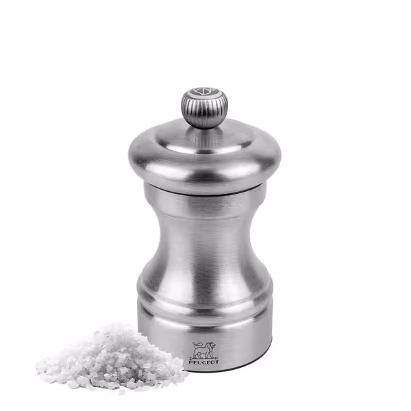 (12 pieces) PEUGEOT | Bistro Chef Salt Mill – Clear body - Steel mechanism - Not for sea salt
