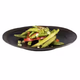 (6 pcs) MARONE | Plate - Melamine - Ø280mm - Black/Brown