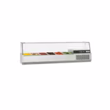 Vitrina refrigerada 1,5 x 0,46 m - para 6 contenedores GN 1/3