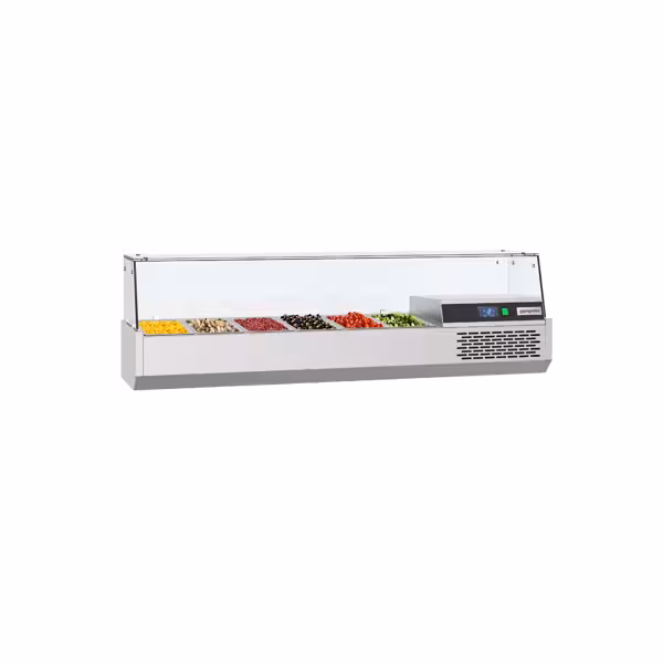 Kühlaufsatzvitrine PREMIUM - 1550x390mm - 6x GN 1/3