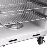 Forno per affumicatura   - Digitale - con 4 ripiani - su ruote - Nero