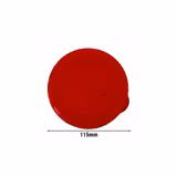 (100 pièces) THERMO FUTURE BOX | Couvercle en silicone pour barquette d'accompagnement - 300ml - Rond - Rouge