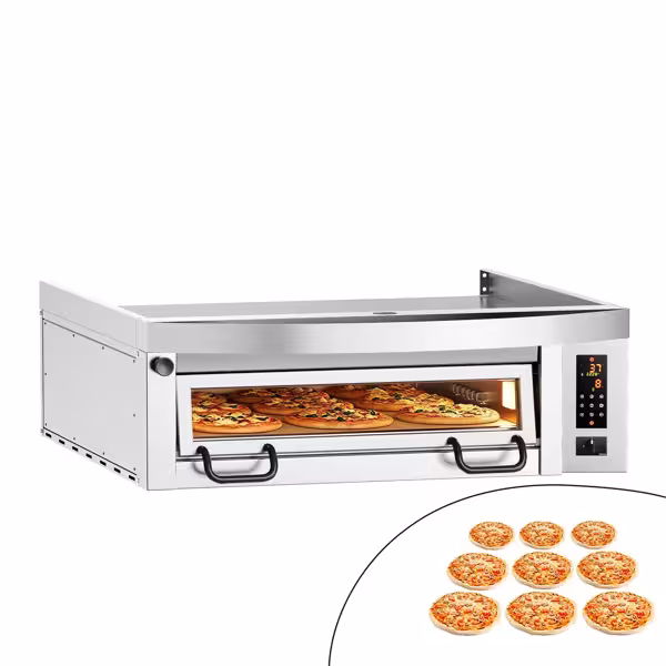 Elektro Pizzaofen Power - 9x 34cm - Digital - inkl. Haube
