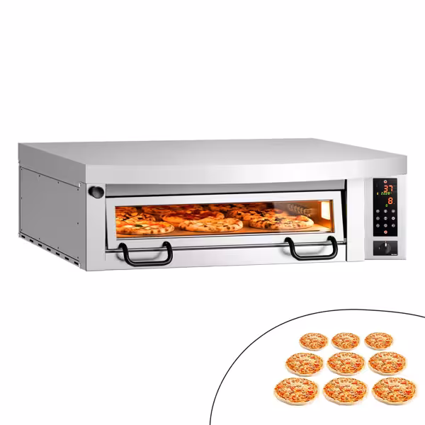 Elektro Pizzaofen Power - 9x 34cm - Digital - (Tief) - inkl. Haube