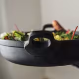 (6 Stück) Schale - PADELLA - Melamin - 3 Liter - Ø 280mm - Schwarz