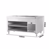 Banco per Buffet freddo KOPENHAGEN - 1560 mm - con piastra di raffreddamento -Acciaio inox