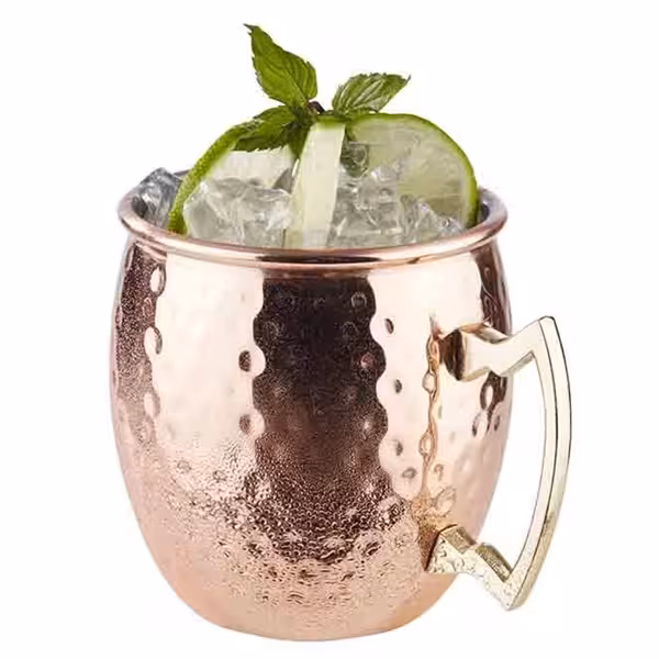 (6 komada) Čaša - MOSCOW MULE - 500 ml - Bakar - Sa drškom