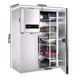 Commercial Walk-In Cold Room - 1500x1200mm - 2,60m³ (2600L) - incl. Integral Refrigeration Unit