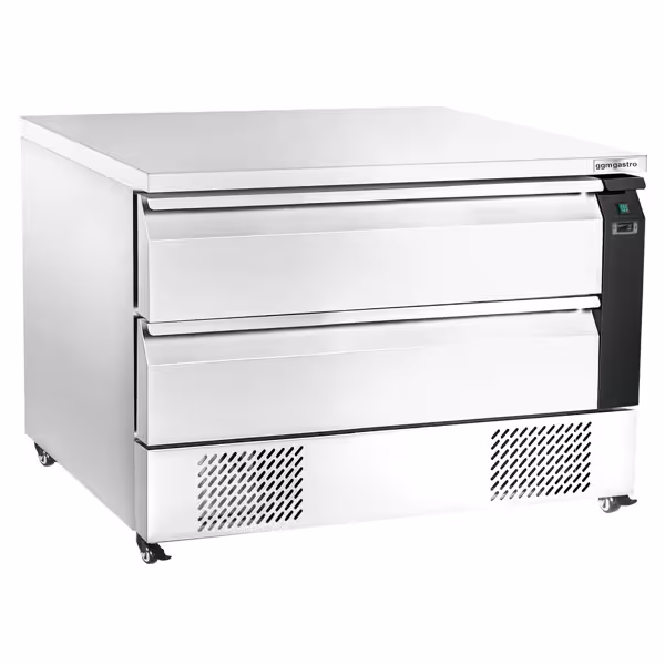 Horeca koelonderbouw - +2°C tot +8°C - 1230mm - 2 lades - 6x GN 1/1