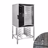 Bakkerij elektrische combisteamer - Digitaal - 10x EN 80x40 - incl. onderstel met bakplaathouder & wassysteem