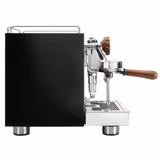 Siebträgermaschine "Mini" - 1 Gruppig - 1,2 kW - mit Milchaufschäumer & Heißwasser - Schwarz