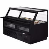 Βιτρίνα ζαχαροπλαστικής KAISA - 2000x1048 mm - 560 λίτρα - Διπλά κρύσταλλα - Βεβιασμένη ψύξη - Μαύρο