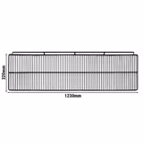(2 Stück) - Tragrost - 1230x320mm - Schwarz - passend für Barkühltisch BKTLG320S & BKTG320S