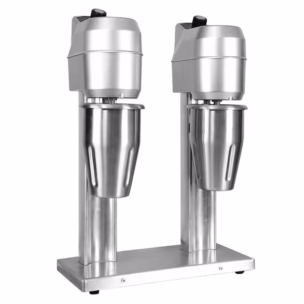 Milkshake mixer ECO - met 2 mengspindels - 2x 1000ml - 2x 300W - Traploos regelbaar