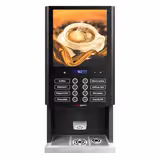 Dispenser professionale da banco per bevande calde solubili con 3 contenitori - 2,5 kW - Digitale - Nero