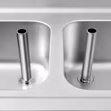 Spülschrank ECO - 2000x700mm - mit 2 Becken mittig