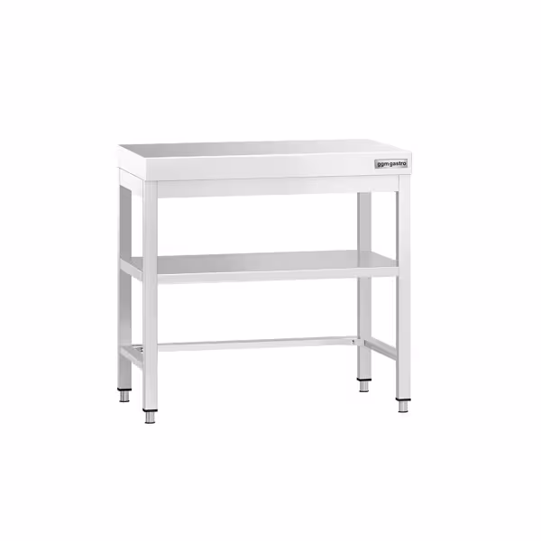 RVS werktafel PREMIUM - 700x700mm - met onderschap & versterkt werkblad
