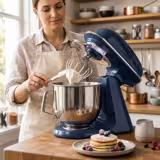 Mixer planetar de banc - 7 litri - 350 W - include 3 accesorii de amestecare - kobaltblau