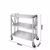 Servierwagen - klappbar - 880x500mm - mit 3 Abstellfächen