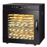 Aparat de uscat / uscător automat - cu 10 rafturi - Negru - 800 wați