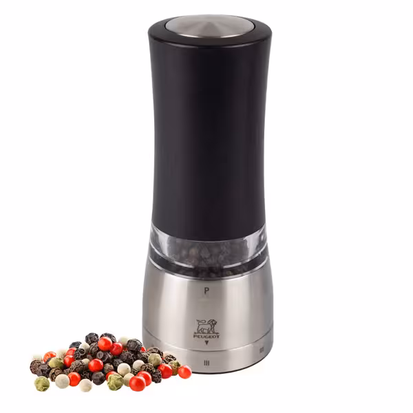 PEUGEOT | DAMAN - Electric pepper mill - Stainless steel/acrylic - Height: 160mm