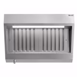 Wandafzuigkap RVS - 900mm diep - 1000mm - zonder motor - met 2 labyrintfilters en verlichting