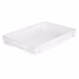 (24 szt.) Pojemnik na ciasto do pizzy-zestaw - 600x400 - Wysokość: 70mm - Polipropylen - Biały - Pojemność: 16l