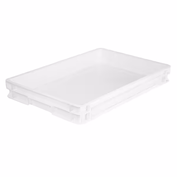 (8 stuks) Deegkratten-set - 8 bakken - Euronorm 60x40cm - hoogte: 70mm - Polypropyleen (PP) - wit