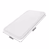Schneidebrett mit Saftrille - 250x400mm - HACCP-Konform - Weiß