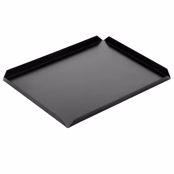 (5 pcs) Serving Platter - Aluminium - 300x200x10mm - Black - rectangular