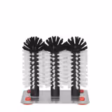 (2 Stück) FUCHS | DELFIN® Gläser-Spülbürste - 3x180mm - mit Metallbodenplatte - 1-2-3